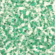 Matubo MiniDuo kralen 4x2.5mm Crystal - Green-Lined